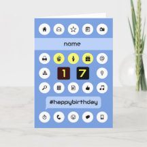 Name 17. Geburtstag personalisierter Computing hin