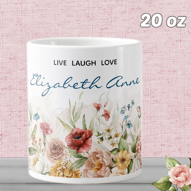 Name | 20oz Watercolor 1600er holländische Florals Jumbo-Tasse (Von Creator hochgeladen)