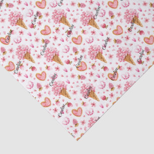 Name, (3) Gewebepapierblätter, Hydrangea-Blume Seidenpapier