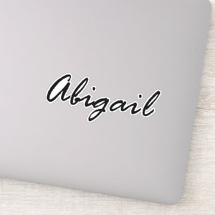 Name Abigail Aufkleber