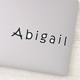 Name Abigail Aufkleber