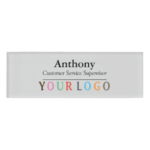 Name Abzeichen Magnet Custom Logo Mitarbeiter Gro Namenschild