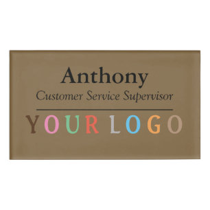 Name Abzeichen Magnet Custom Logo Mitarbeiter Groß Namenschild
