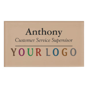 Name Abzeichen Magnet Custom Logo Mitarbeiter Groß Namenschild