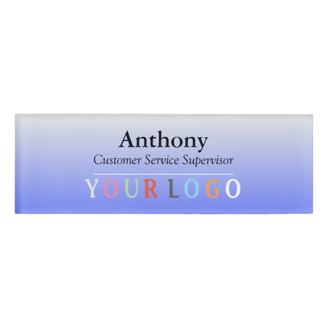 Name Abzeichen Magnet Custom Logo Mitarbeiter Groß Namenschild (Vorderseite)