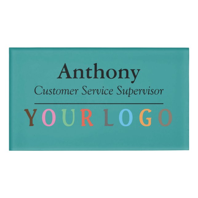 Name Abzeichen Magnet Custom Logo Mitarbeiter Groß Namenschild (Vorderseite)