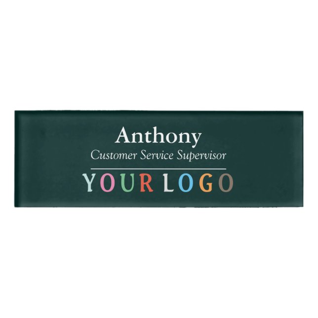 Name Abzeichen Magnet Custom Logo Mitarbeiter Groß Namenschild (Vorderseite)