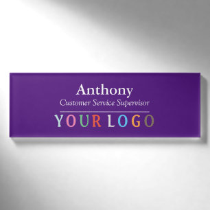 Name Abzeichen Magnet Custom Logo Mitarbeiter Groß Namenschild