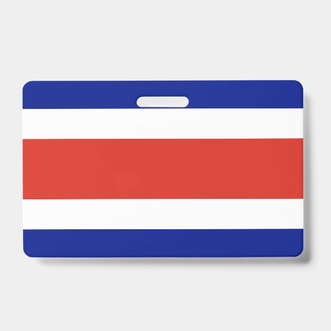 Name Abzeichen mit der Flagge Costa Ricas Ausweis (Vorderseite)