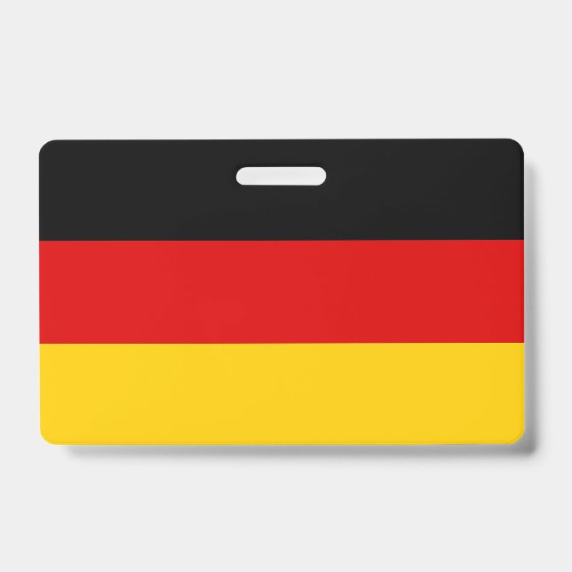 Name Abzeichen mit der Flagge Deutschlands Ausweis (Vorderseite)