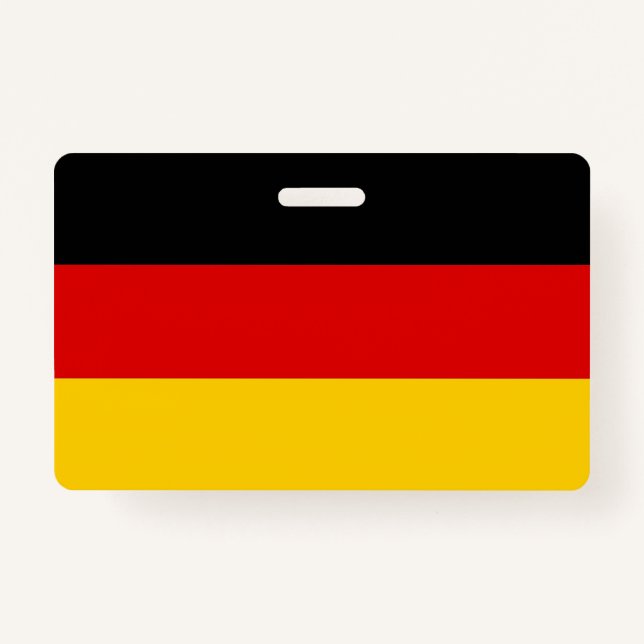 Name Abzeichen mit der Flagge Deutschlands Ausweis (Vorderseite)