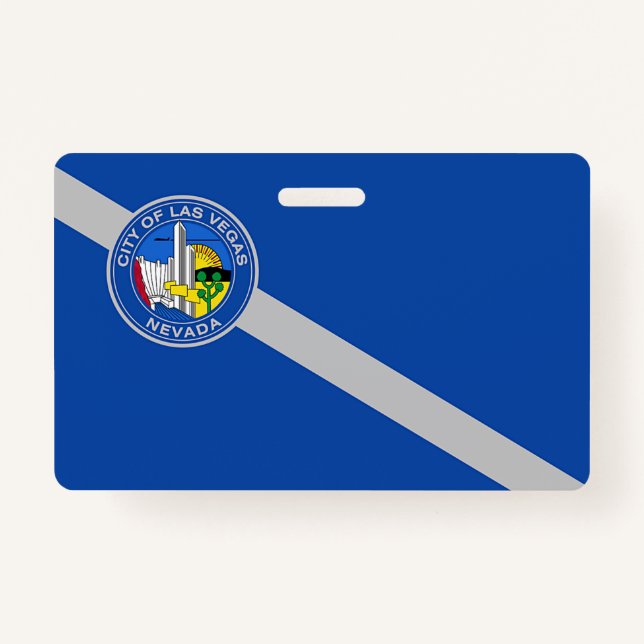 Name Abzeichen mit der Flagge von Las Vegas City Ausweis (Vorderseite)