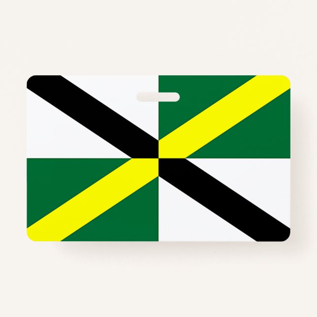 Name Abzeichen mit der Flagge von Monterey City Ausweis (Vorderseite)