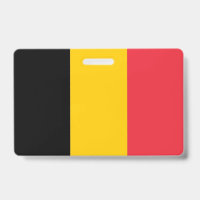 Name Abzeichen mit Flagge Belgiens