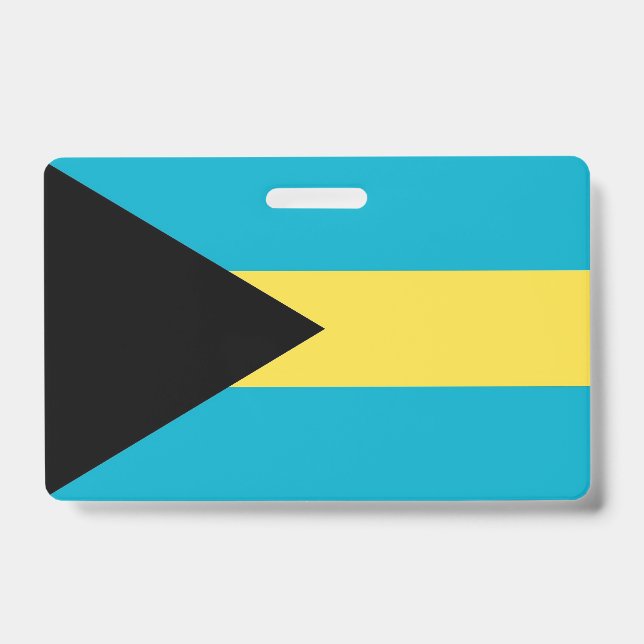 Name Abzeichen mit Flagge von Bahamas Ausweis (Vorderseite)