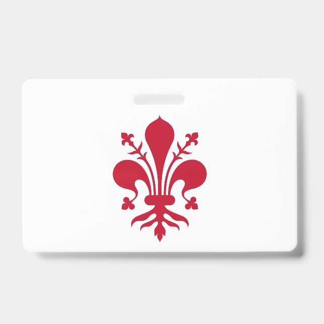 Name Abzeichen mit florentinischer Flagge Ausweis (Vorderseite)