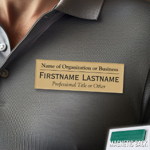 Name-Abzeichen - Name der Organisation oder der Namenschild