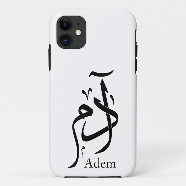 Name Adam in arabischer Kalligrafie, ا د م Case-Mate iPhone Hülle (Rückseite)