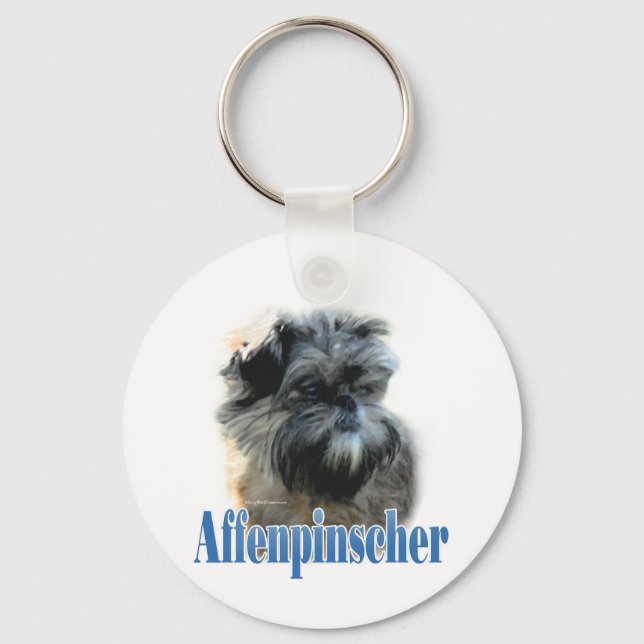 Name Affenpinscher Schlüsselanhänger (Vorderseite)