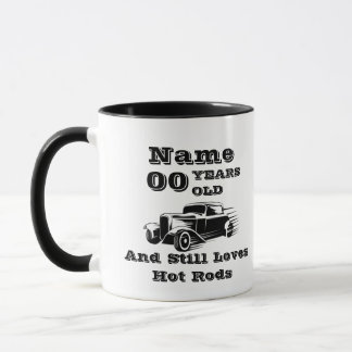 Name Age Frisierte Auto hinzufügen Personalisieren Tasse