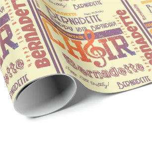 Name Age Sentiment Choir Thema Geburtstag Geschenkpapier