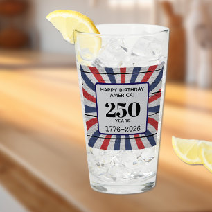 Name Alles Gute zum Geburtstag Amerika Starburs Glas