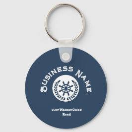 Name and Logo Nautical Schlüsselanhänger