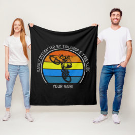Name ändern Alle Text leicht abgelenkter BMX hinzu Fleecedecke