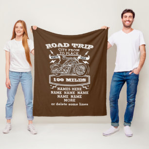Name ändern Alle Text Road Trip 20XX Motorrad hinz Fleecedecke