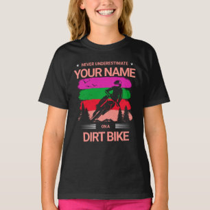Name ändern Alle Text unterschätzen Dirt Bike hi T-Shirt