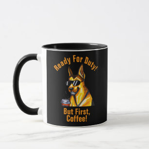 Name ändern Alle Texte, Deutscher Hirte + Kaffee Tasse
