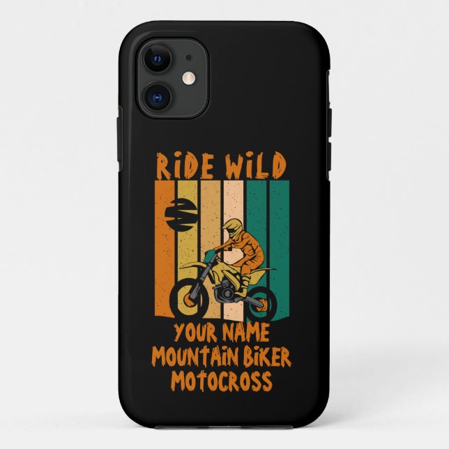 Name ändern Alle Textfahrten WildMountainbiker hin Case-Mate iPhone Hülle (Rückseite)