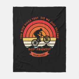 Name ändern Alle TextMountainbike Bester Freund hi Fleecedecke