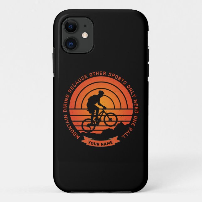 Name ändern Alle TextMountainbike einen Ball hinzu Case-Mate iPhone Hülle (Rückseite)