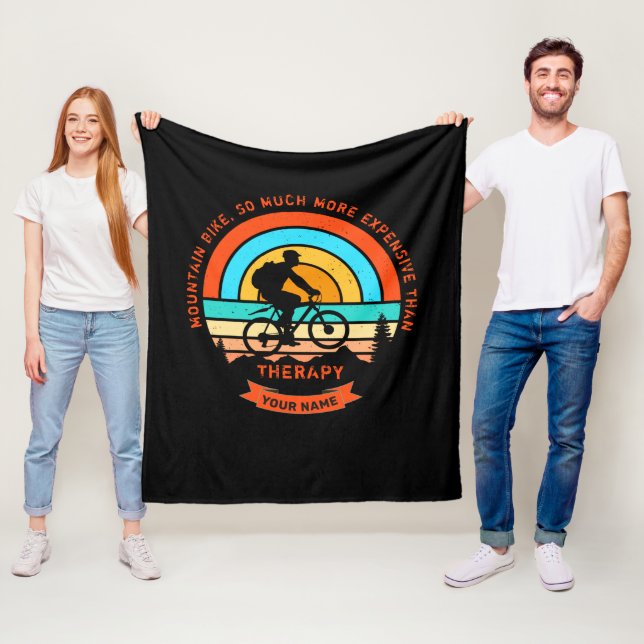 Name ändern Alle TextMountainbike-Therapie hinzufü Fleecedecke (Beispiel)