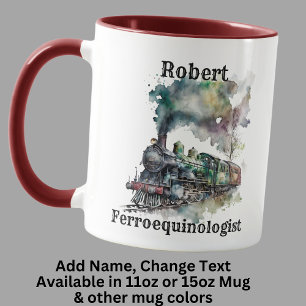 Name ändern ALLER Text hinzufügen, Ferroequinologe Tasse