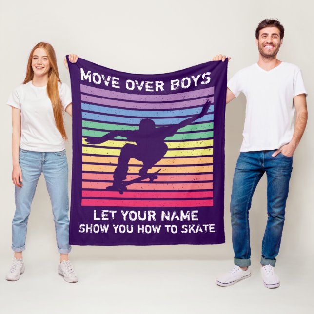 Name ändern Alles verschieben über Jungs Gelassen Fleecedecke (Beispiel)