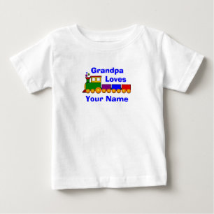 Name ändern Opa-Wort hinzufügen, liebt Baby-Spielz Baby T-shirt