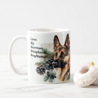 Name ändern Text hinzufügen, Deutscher Hirte im Sc Kaffeetasse