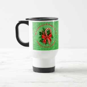 Name ändern Text Red Green Christmas 20xx hinzufüg Reisebecher