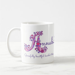 Name Annabel bedeutet dekorative A Monogramm-Tasse Tasse