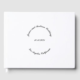 Name anpassen, Datum schwarz gekrümmte Buchstaben  Gästebuch