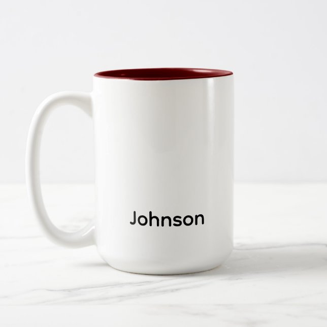 Name anpassen zweifarbige tasse (Links)