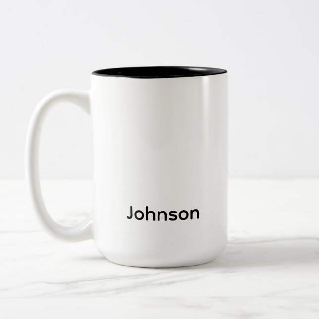 Name anpassen zweifarbige tasse (Links)