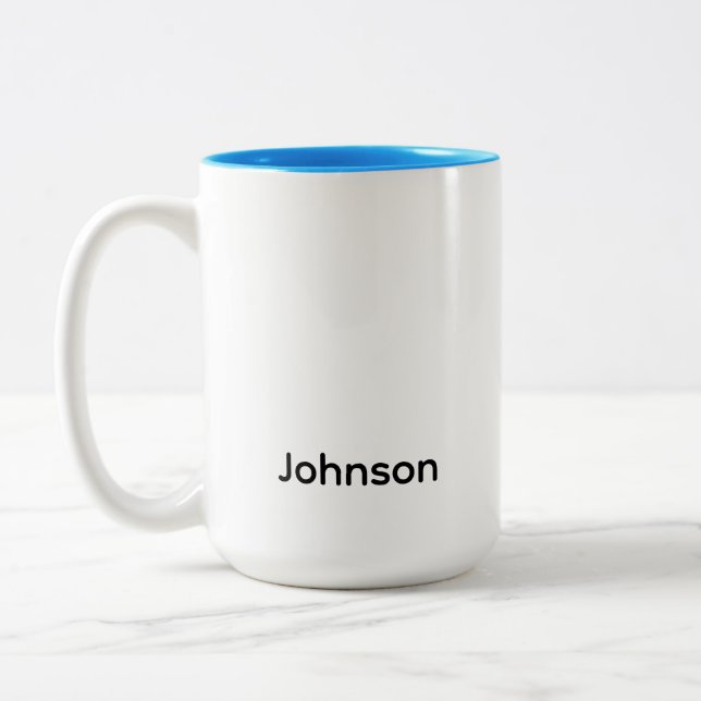 Name anpassen zweifarbige tasse (Links)