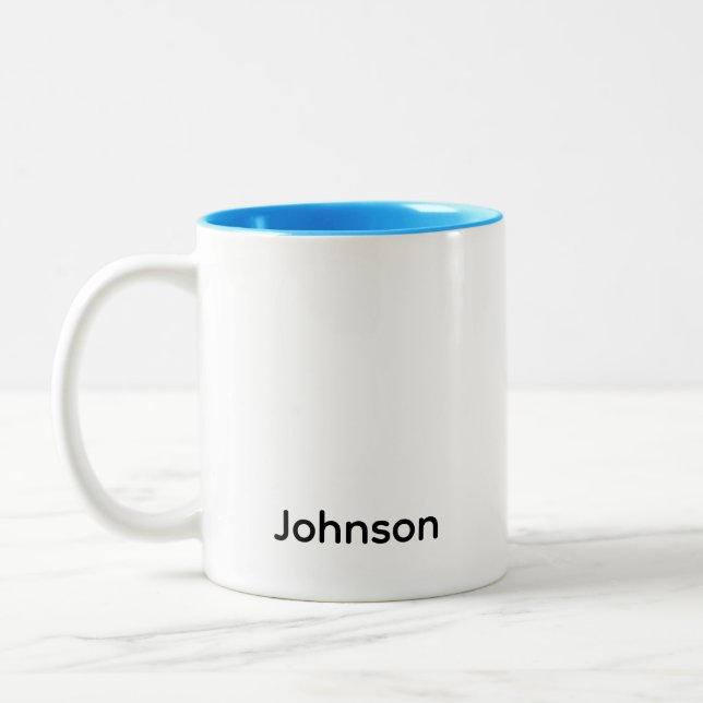 Name anpassen zweifarbige tasse (Links)