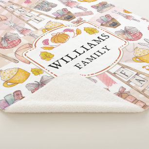 Name Aquarellfarbe Herbst Sherpadecke