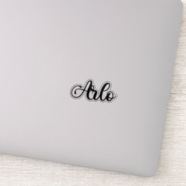 Name Arlo - Handgeschriebene Kalligrafie Aufkleber