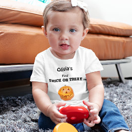 Name auf 6-24 Monate Baby Halloween Jersey T - Shi T-shirt