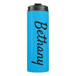 Name auf Aqua Matching Design 12oz Thermosbecher